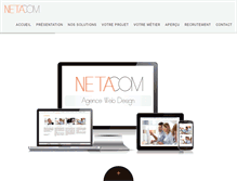 Tablet Screenshot of agenceweb-neta.com